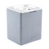 Design Grey Concrete Small Bathroom Trash Can with Lid, made in Germany.