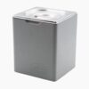 cosmetic garbage can bin with stainless steel insert and lid, odorproof, handmade in Germany.