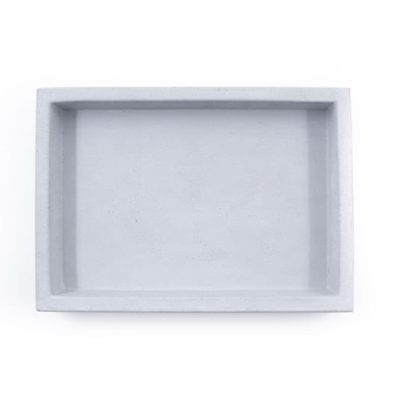 Bathroom order Concrte tray grey rectangular individual and customizable.