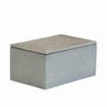 Eine Design Feuchttücherbox gergestellt aus grauem Beton.