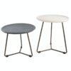 Luxury Side Table handade round concrete and metal frame customizable.