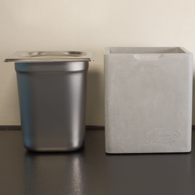 Bio-Mülleimer Beton & Edelstahl  Kompostbehälter für Küche kaufen
