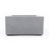 Seitenansicht einer Aufbewahrungsbox aus grauem Beton von Gutmann - Design.
